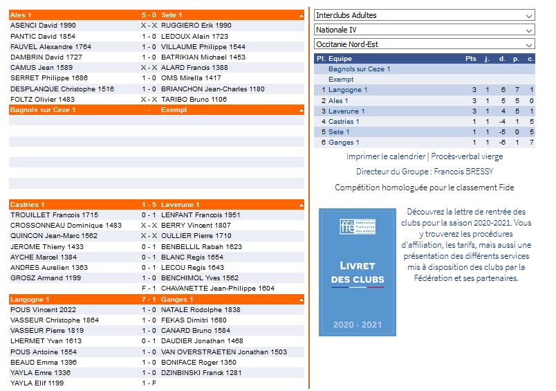 compos equipes ronde 1 N4